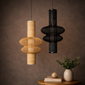 Echo 1.0 Unique Handwoven Cane Hanging Light Designed for Modern Interiors