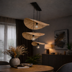 Savanna Tulip Pendant Cluster - Natural Rafia Grass