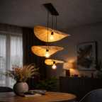 Savanna Tulip Pendant Cluster - Natural Rafia Grass