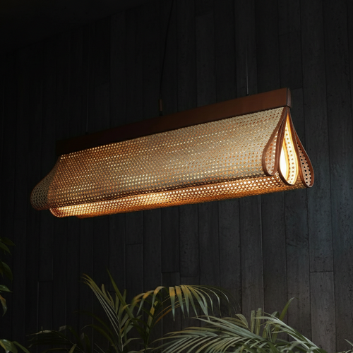 Bookfold Handcrafted Bamboo Linear Light - MOORAQ